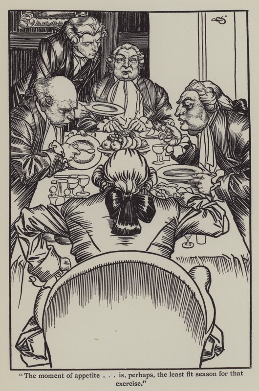 Ilustracja do The Essays of Elia autorstwa Charlesa Lamba (lito) autorstwa A. Garth Jones