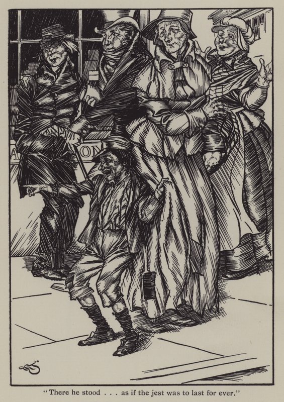 Ilustracja do The Essays of Elia autorstwa Charlesa Lamba (lito) autorstwa A. Garth Jones