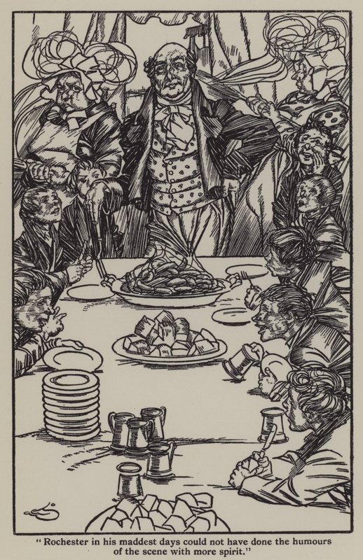 Ilustracja do The Essays of Elia autorstwa Charlesa Lamba (lito) autorstwa A. Garth Jones