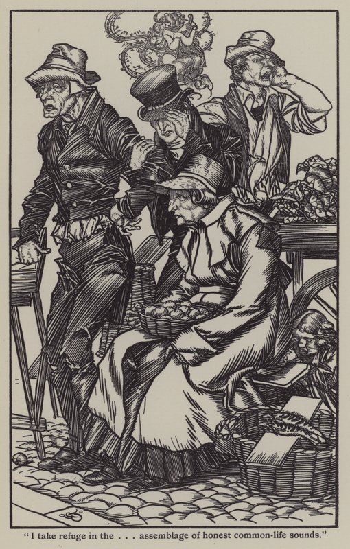 Ilustracja do The Essays of Elia autorstwa Charlesa Lamba (lito) autorstwa A. Garth Jones