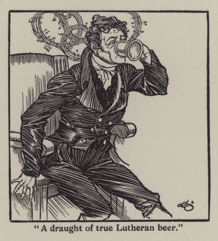 Ilustracja do The Essays of Elia autorstwa Charlesa Lamba (lito) autorstwa A. Garth Jones