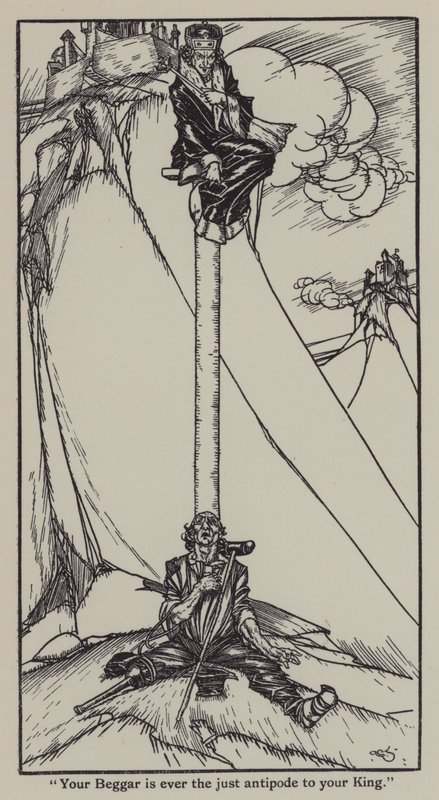 Ilustracja do The Essays of Elia autorstwa Charlesa Lamba (lito) autorstwa A. Garth Jones