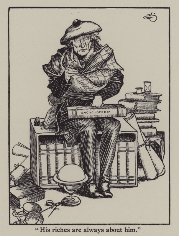 Ilustracja do The Essays of Elia autorstwa Charlesa Lamba (lito) autorstwa A. Garth Jones
