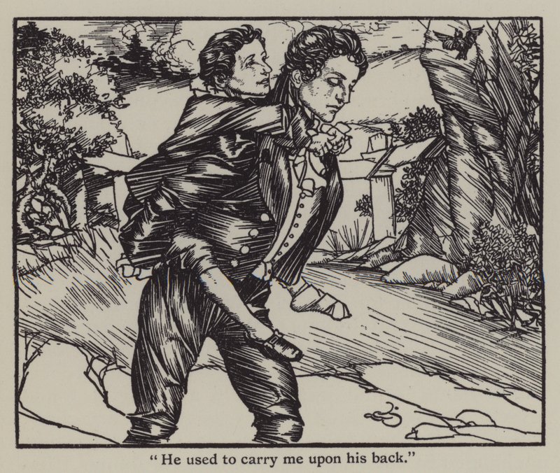 Ilustracja do The Essays of Elia autorstwa Charlesa Lamba (lito) autorstwa A. Garth Jones