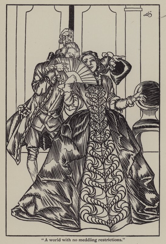 Ilustracja do The Essays of Elia autorstwa Charlesa Lamba (lito) autorstwa A. Garth Jones