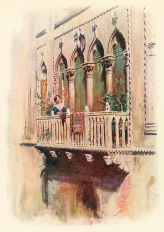 Balkon Palazzo Bragadin autorstwa A. Trevor Haddon