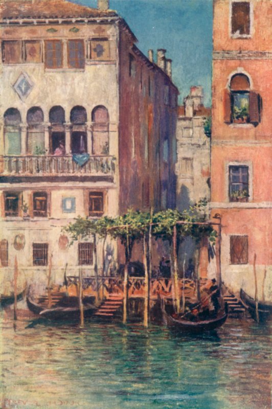 Palazzo Sicher i Traghetto Della Madonnetta autorstwa A. Trevor Haddon