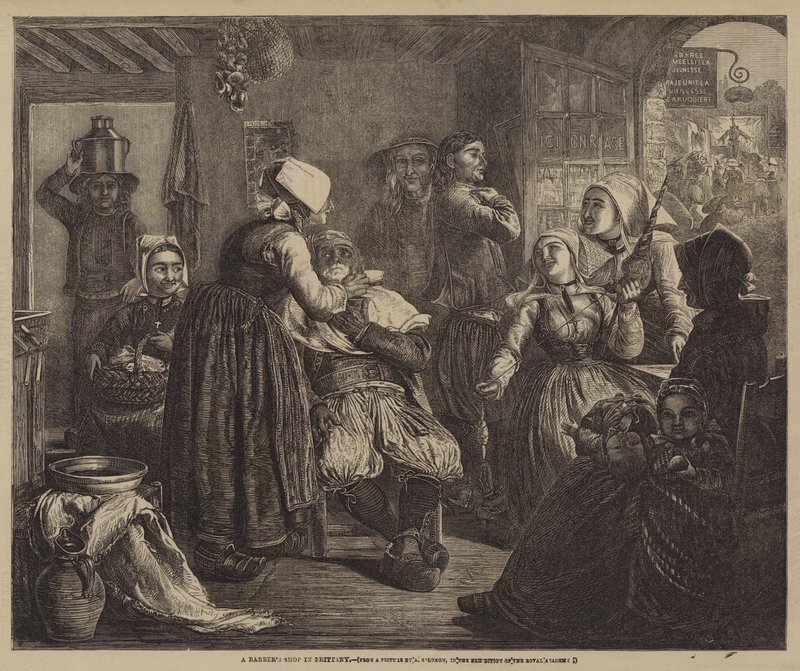 Salon fryzjerski w Bretanii autorstwa Abraham Solomon
