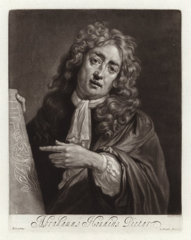 Portret Abrahama Hondiusa autorstwa Abraham Danielsz. Hondius