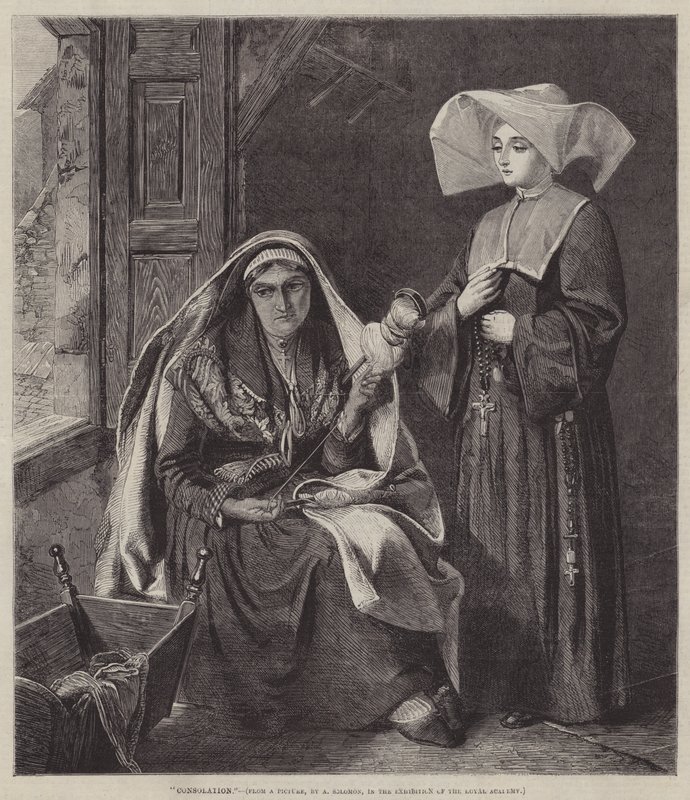 Pocieszenie autorstwa Abraham Solomon