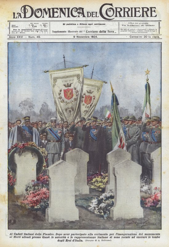 Do włoskich poległych Flandrii autorstwa Achille Beltrame
