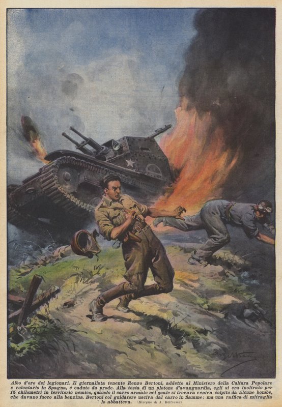 Honorowy roll legionistów autorstwa Achille Beltrame