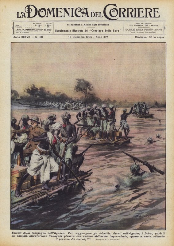 Odcinki z kampanii Ogaden autorstwa Achille Beltrame
