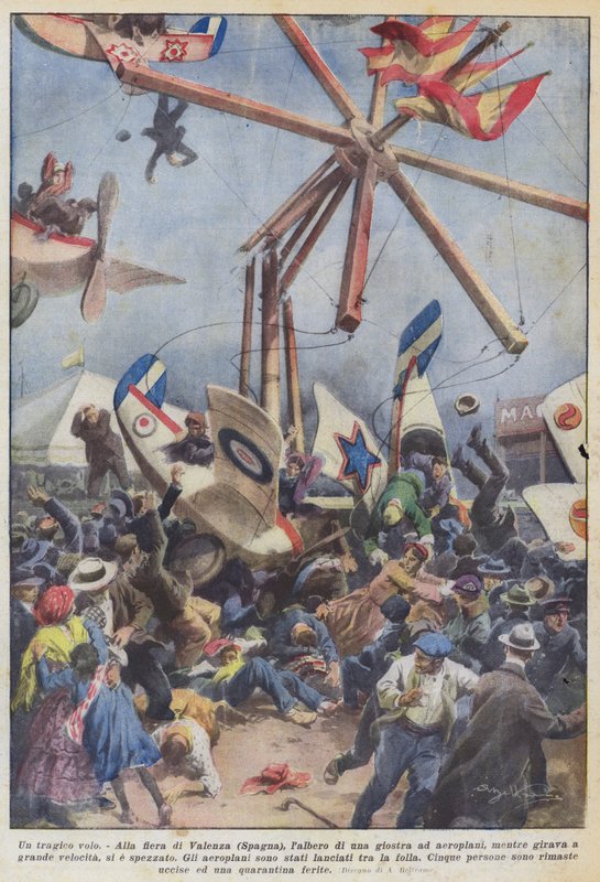 Tragiczny lot autorstwa Achille Beltrame