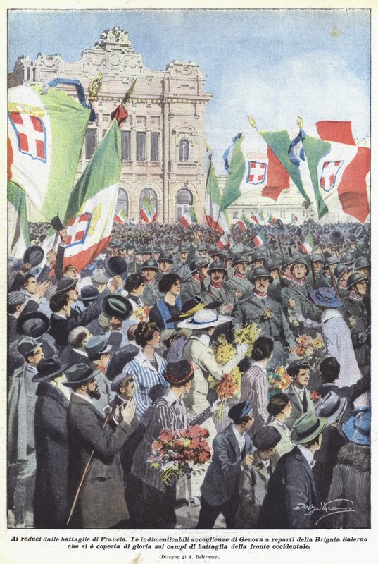 Do weteranów z bitew Francji autorstwa Achille Beltrame