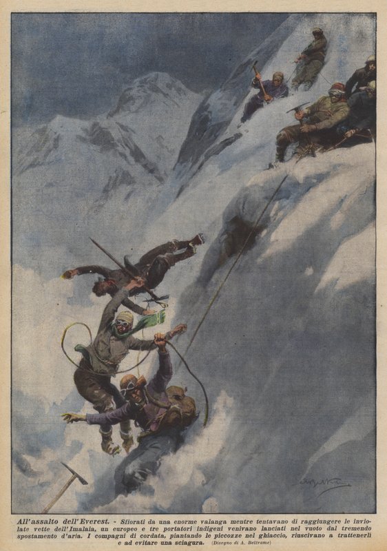 Allassalto dellEverest autorstwa Achille Beltrame