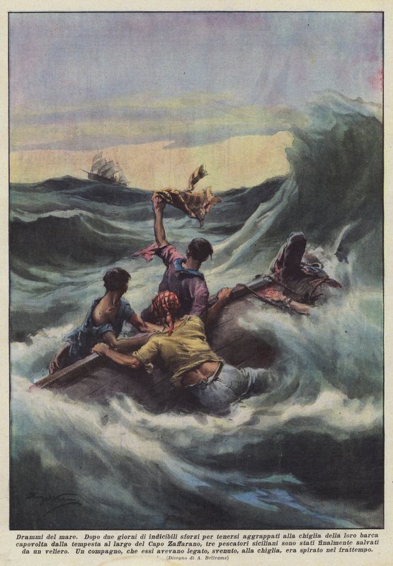 Dramaty morza autorstwa Achille Beltrame