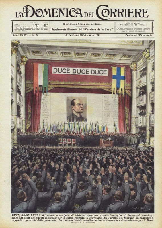 Duce, Duce, Duce! autorstwa Achille Beltrame