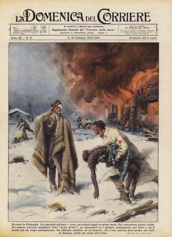 Bohaterowie w Finlandii autorstwa Achille Beltrame