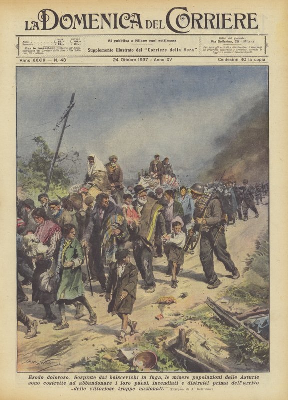 Bolesny exodus autorstwa Achille Beltrame