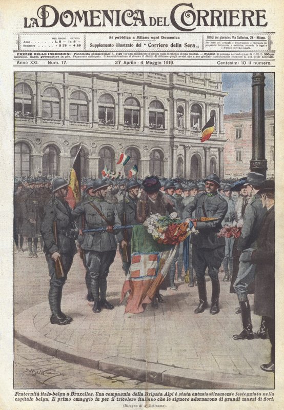 Wspólnota włosko-belgijska w Brukseli autorstwa Achille Beltrame