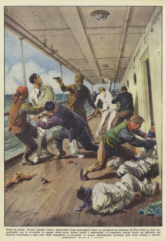 Czyny piratów autorstwa Achille Beltrame