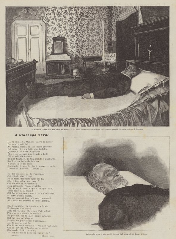 Giuseppe Verdi autorstwa Achille Beltrame