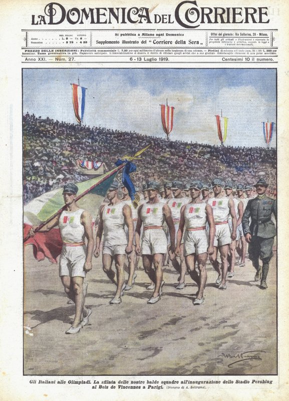 Włosi na igrzyskach olimpijskich autorstwa Achille Beltrame