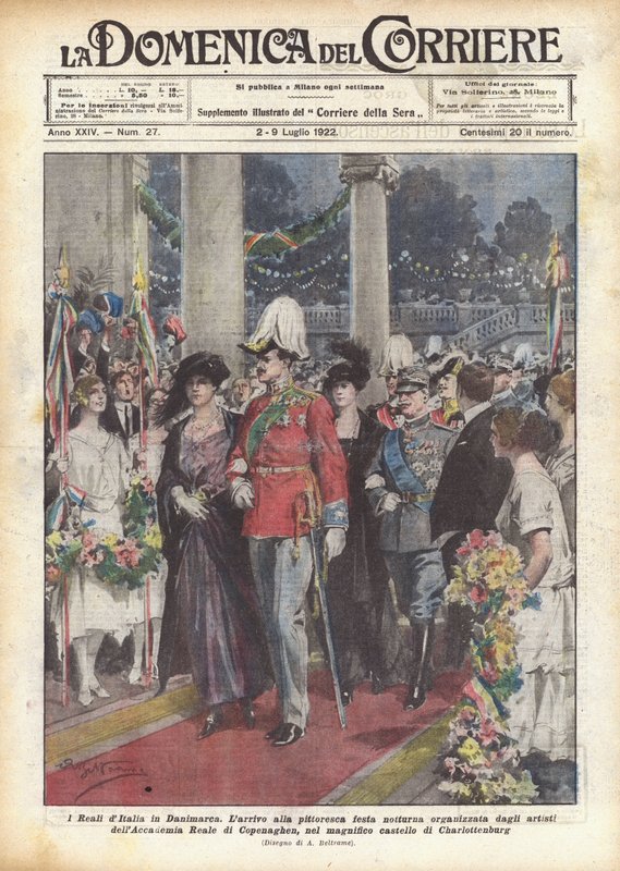 Royals of Italy w Danii autorstwa Achille Beltrame