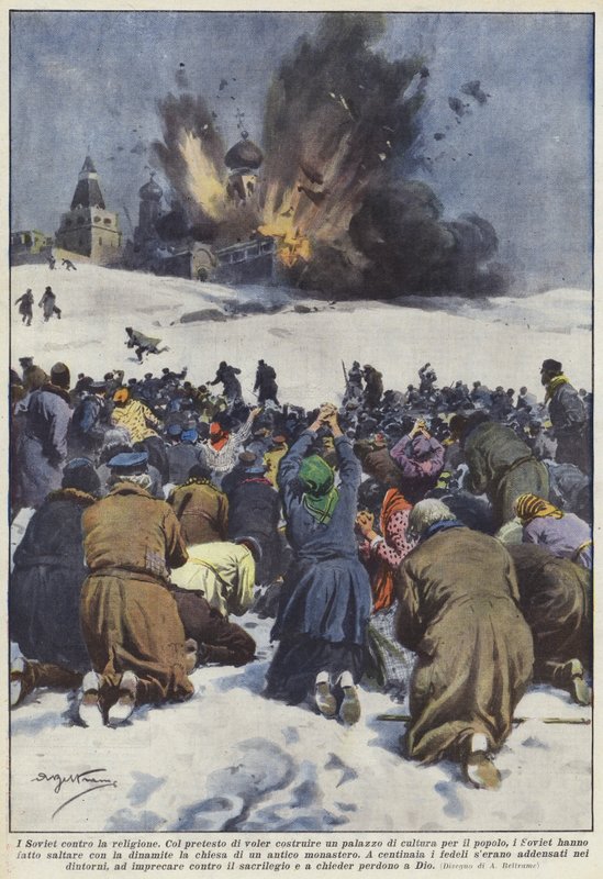 Sowieci przeciw religii autorstwa Achille Beltrame