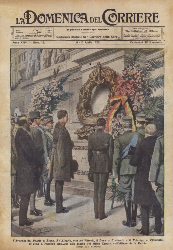 Władcy Belgii w Rzymie autorstwa Achille Beltrame