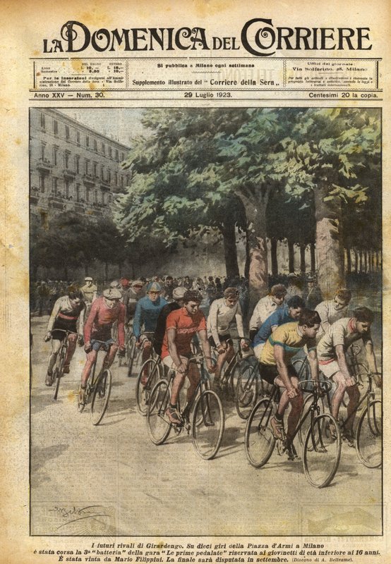 Przyszli rywale Girardengo autorstwa Achille Beltrame