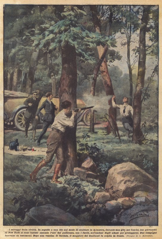 Dzicy cywilizacji autorstwa Achille Beltrame