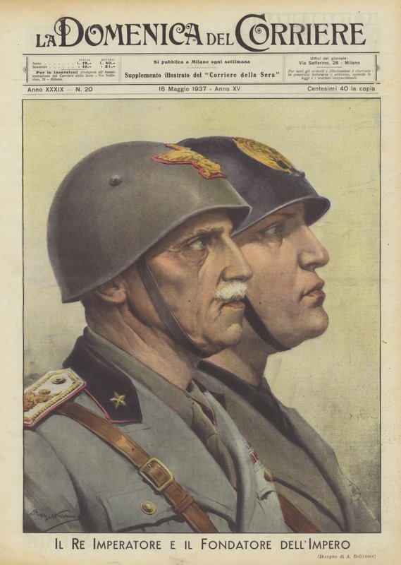 Król Cesarz i Założyciel Imperium autorstwa Achille Beltrame