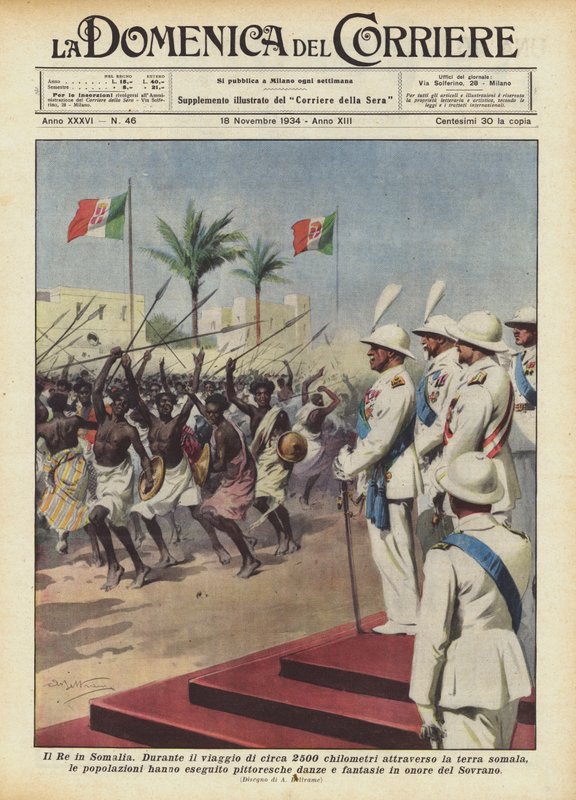 Król w Somalii autorstwa Achille Beltrame