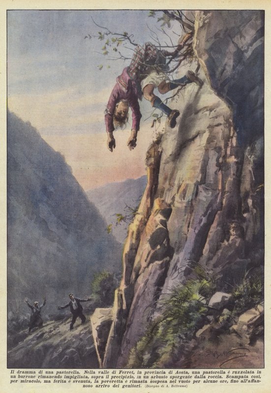 Dramat pasterki autorstwa Achille Beltrame