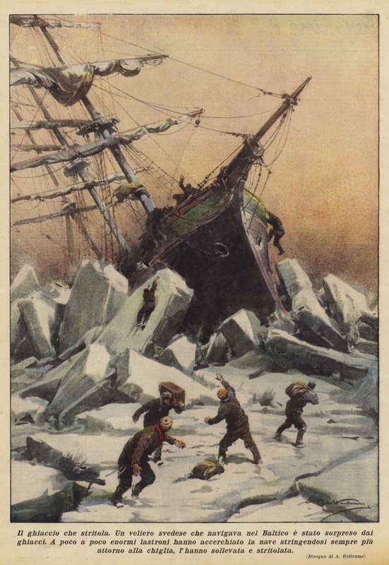 Kruszący lód autorstwa Achille Beltrame