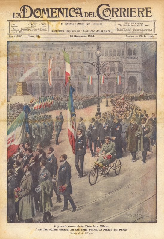 Wielka procesja zwycięstwa w Mediolanie autorstwa Achille Beltrame