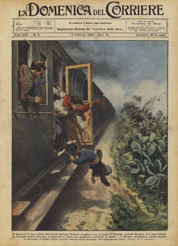 Cud upadku autorstwa Achille Beltrame