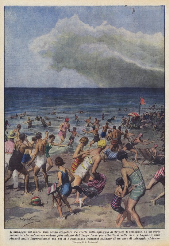 Miraż na morzu autorstwa Achille Beltrame
