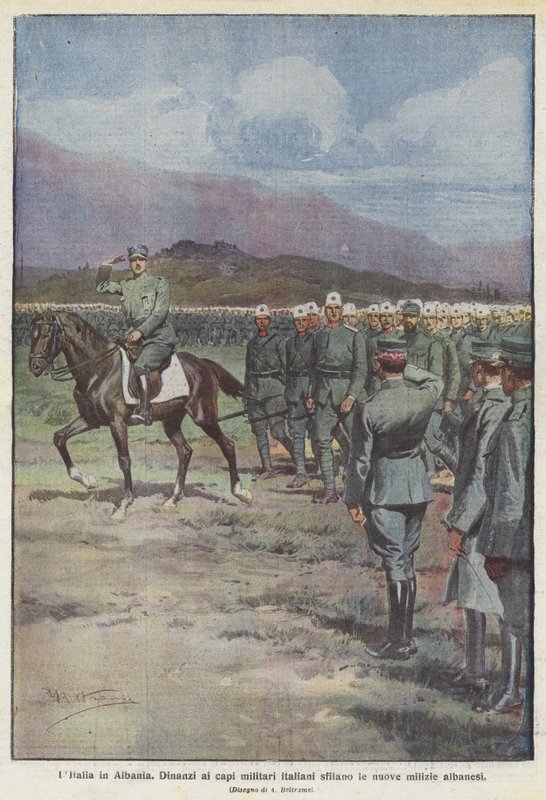 Włochy w Albanii autorstwa Achille Beltrame
