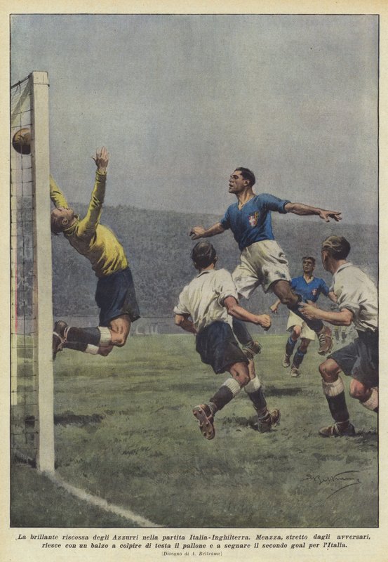 Wspaniały powrót Azzurri w meczu Włochy-Anglia autorstwa Achille Beltrame