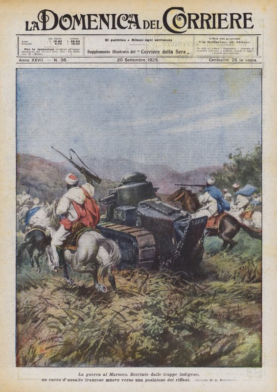Wojna z Marokiem autorstwa Achille Beltrame