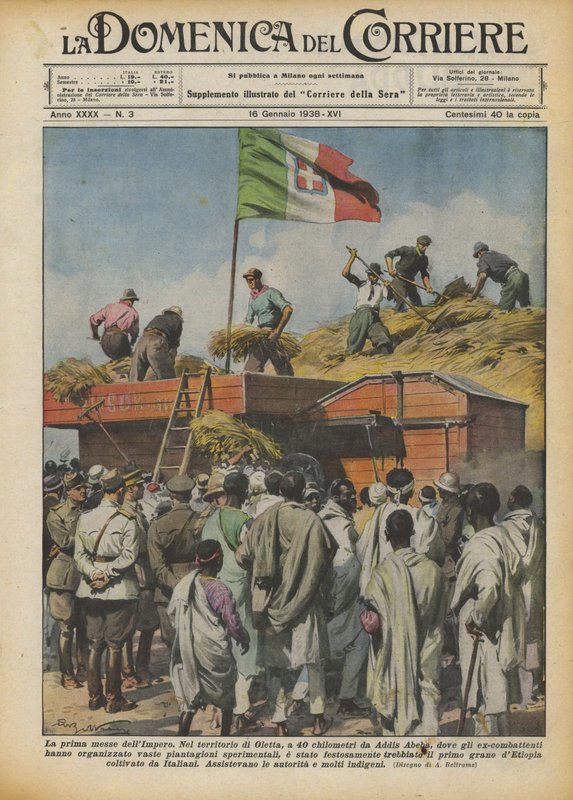 Pierwsze żniwa Imperium autorstwa Achille Beltrame