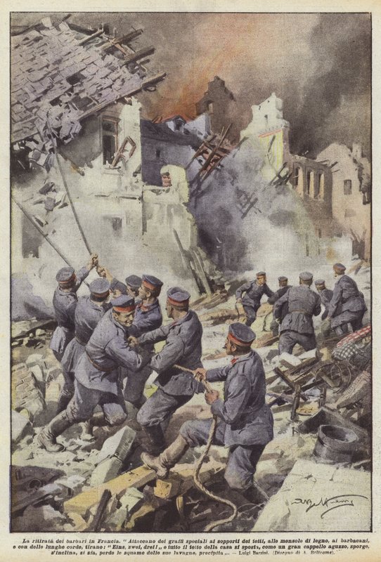 Odwrót barbarzyńców do Francji autorstwa Achille Beltrame