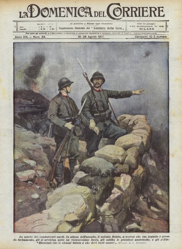Duch sardyńskich bojowników autorstwa Achille Beltrame