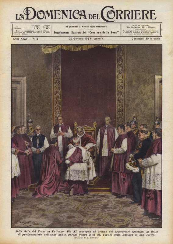 W sali tronowej w Watykanie autorstwa Achille Beltrame