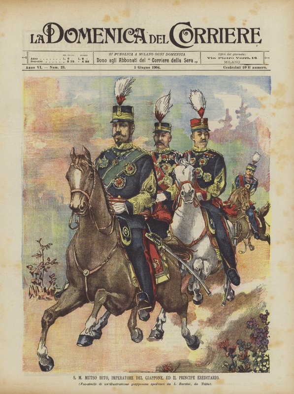 SM Mutso Hito, cesarz Japonii i książę koronny autorstwa Achille Beltrame