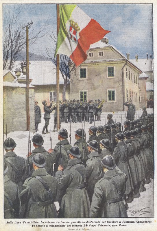 Na linii zawieszenia broni autorstwa Achille Beltrame
