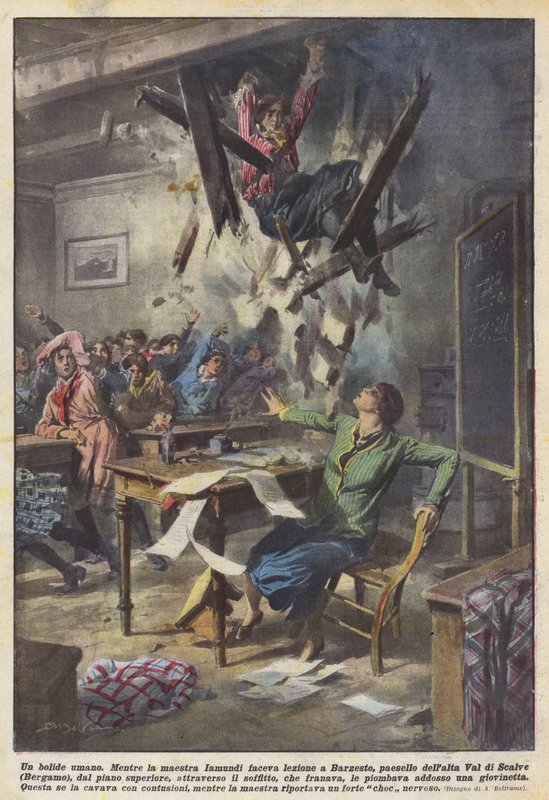 Ludzka kula ognia autorstwa Achille Beltrame